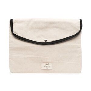 NWT - MAISON KITSUNE BEIGE "CAFE KITSUNE" LAPTOP POUCH